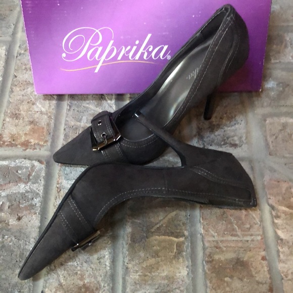 Paprika Suede Heels NWB - Picture 4 of 5